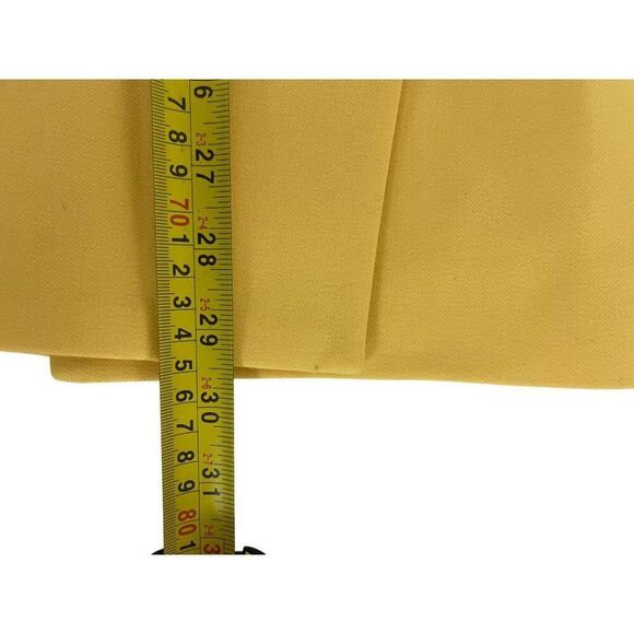 Zara Womens Blazer M Yellow Double Breasted Tuxedo Polyester Jacket 2665/797 NWT - Picture 15 of 16